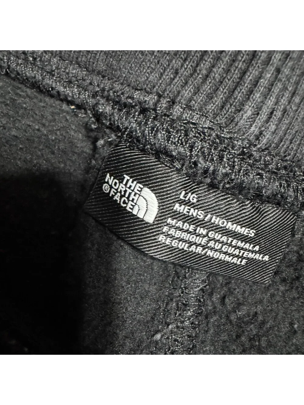 The North Face Joggers Mens Large Black Double Graphic Cotton Joggers Tapered